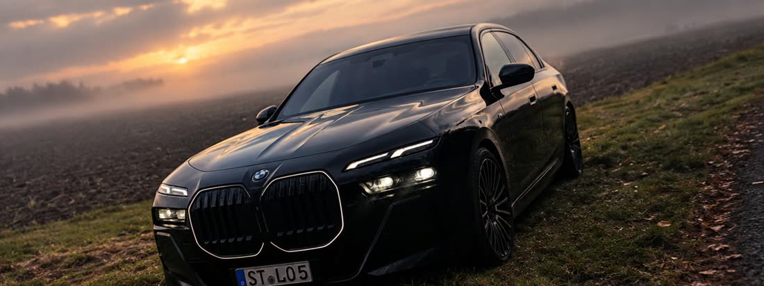 BMW 7er Frontansicht – Business-Transfer von Taxi Osterhaus